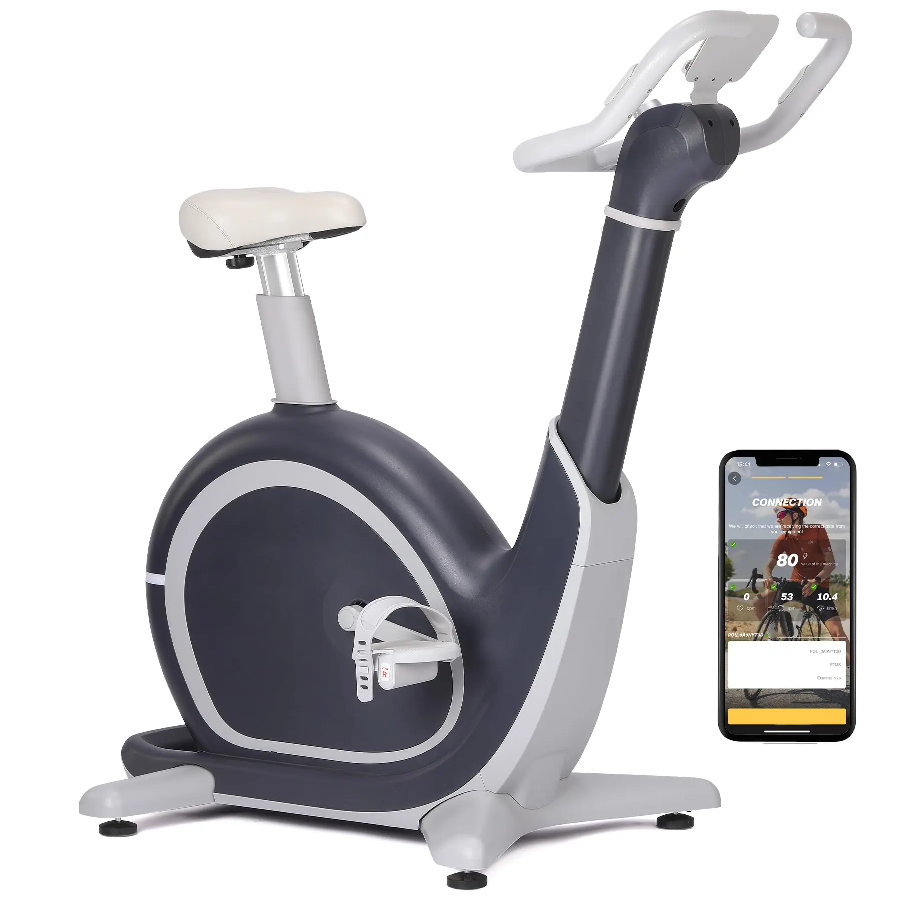 Garvee AI-Driven Exercise Bike with 36 Levels Magnetic Resistance, 350 lbs Capacity, Ergonomic Design, Advanced AI Motion Sensing, Quiet Magnetic Drive, and Immersive Virtual Cycling Experience for Cardio and Multi-Scenario Training