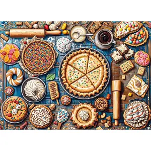 Colorful Desserts Puzzles for Adults 1000 Piece, Jigsaw Puzzles 1000 Pieces, Impossible Hard Difficult Challenging Puzzles for Adults, Family Decoration Puzzle