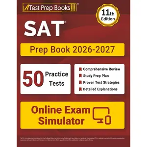 SAT Prep Book 2026-2027: 50 Full-Length Practice Tests and SAT Study Guide: [11th Edition] - Paperback