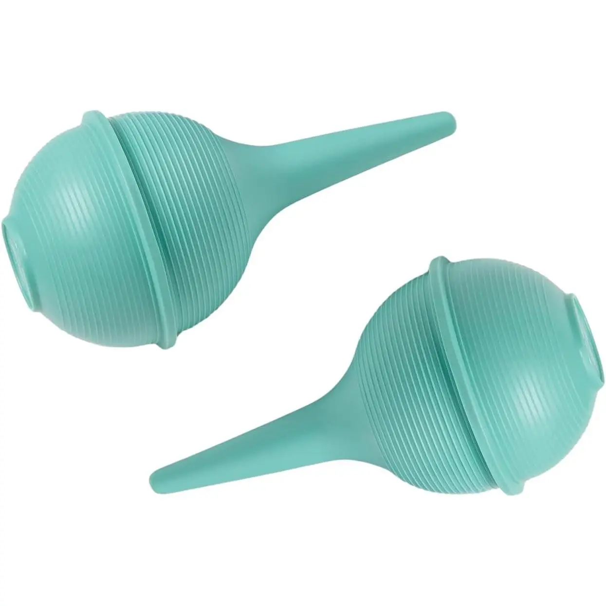 2-Pack Baby Nasal Aspirator and Ear Wax Bulb Syringe, Green, 3 Oz(Gift)