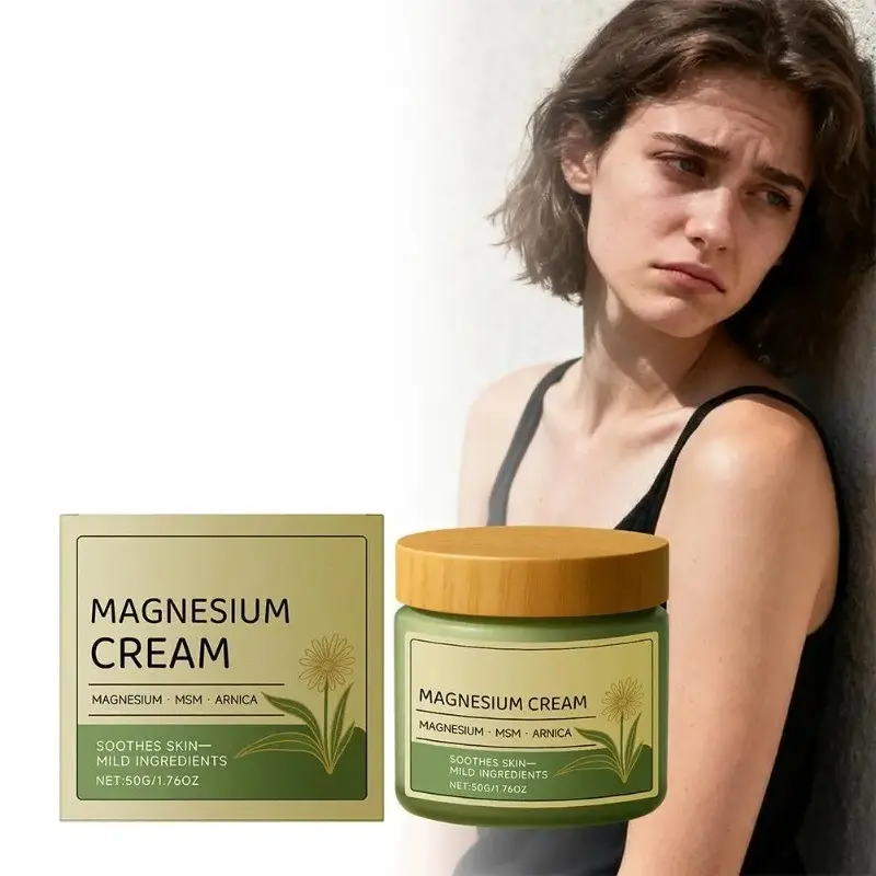 50g Magnesium Soothing Cream Natural Plant Extract Body Lotion For Muscle Relaxation Deep Moisturizing Skin Care Massage Cream