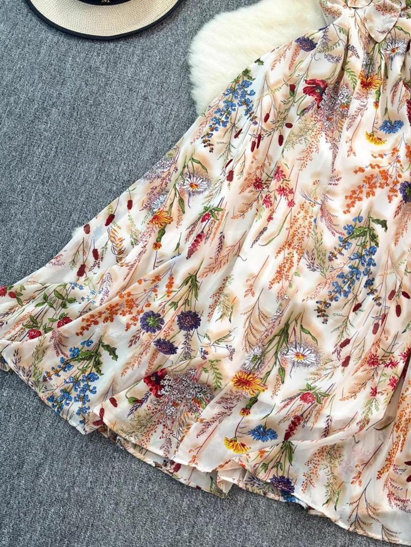 Women's Boho Floral-Print Cami Dress, Fashion Casual A-Line Dress for Beach Holiday Vacation, Perfect for Summer Women's Boho Floral-Print Cami Dress, Fashion Casual A-Line Dress for Beach Holiday Vacation, Perfect for Summer