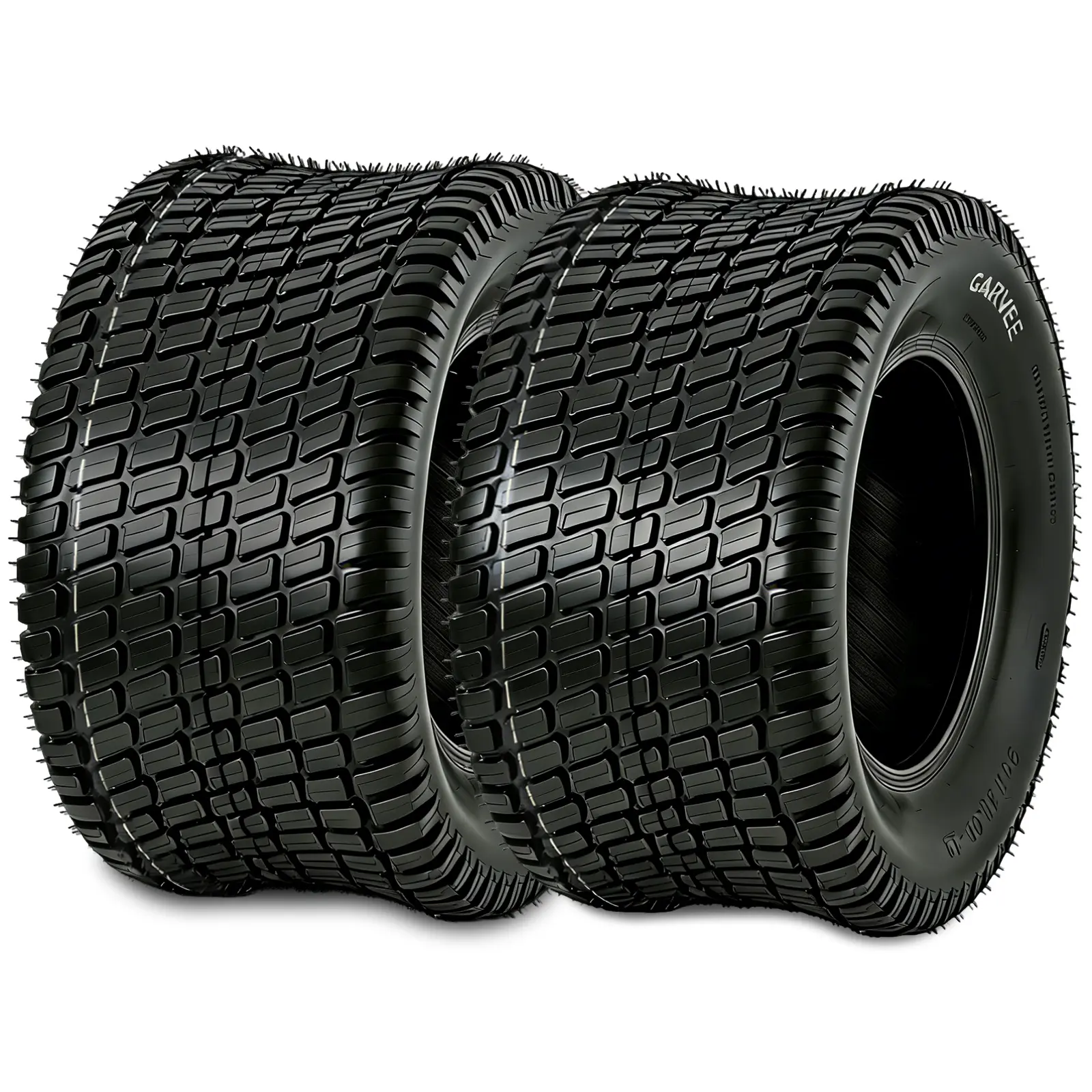 20x8-10/20x10.00-8/23X8.5-12/24x12-12 Lawn Mower Tires, Set of 2 - 4-Ply Tubeless Turf Saver Tires for Riding Mower & Garden Tractor, 895 LBS/1190 LBS/1700 LBS/1700 LBS Capacity