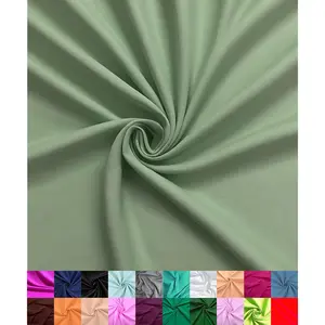 Sage 2 Yard Poly Cotton Broadcloth Sewing Fabric by the Yard 60" Wide Lightweight Breathable Ideal for Lining Home Textile Skirts Tote Bags