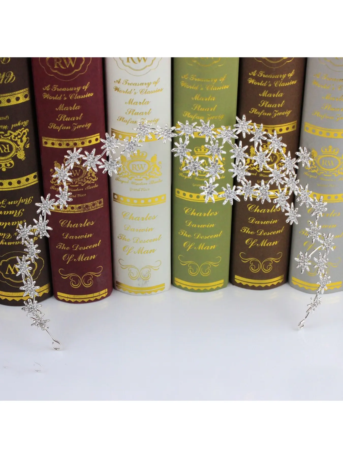 New Korean-style bride crystal tiara hair accessory wedding dress hairband Korean bride star updo soft wire headpiece