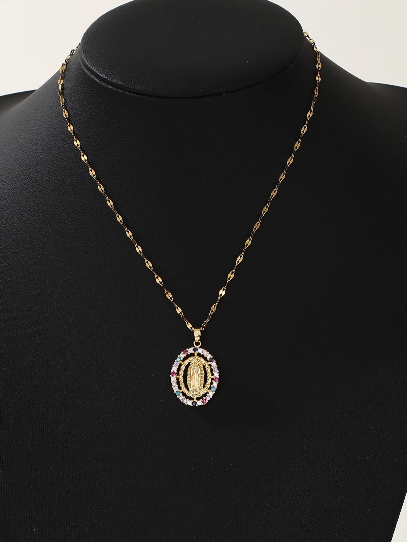 Elegant Rhinestone Decorated Pendant Necklace for Women, Fashion Jewelry for Party, Daily Clothing Decor, Trendy All-match & Exquisite Jewelry for Birthday Gift, Statement Necklace, Bling Necklace, Daily Wear Necklace, Jewelry Gifts