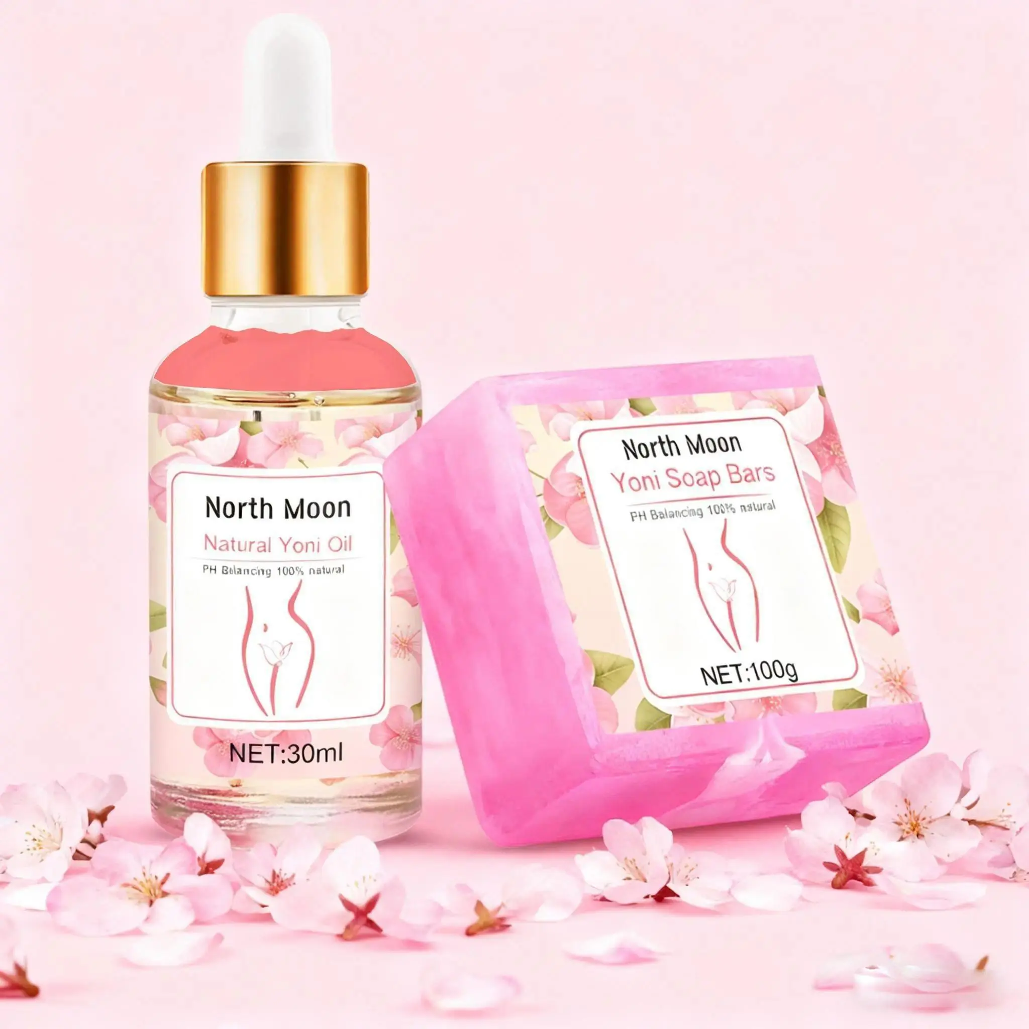Advanced Women Care Set, Natural Ph Balance, Odor Control, Moisturizing, Care Soap, Daily Beauty Skincare, Ladies Cleansing, Feminine Wash