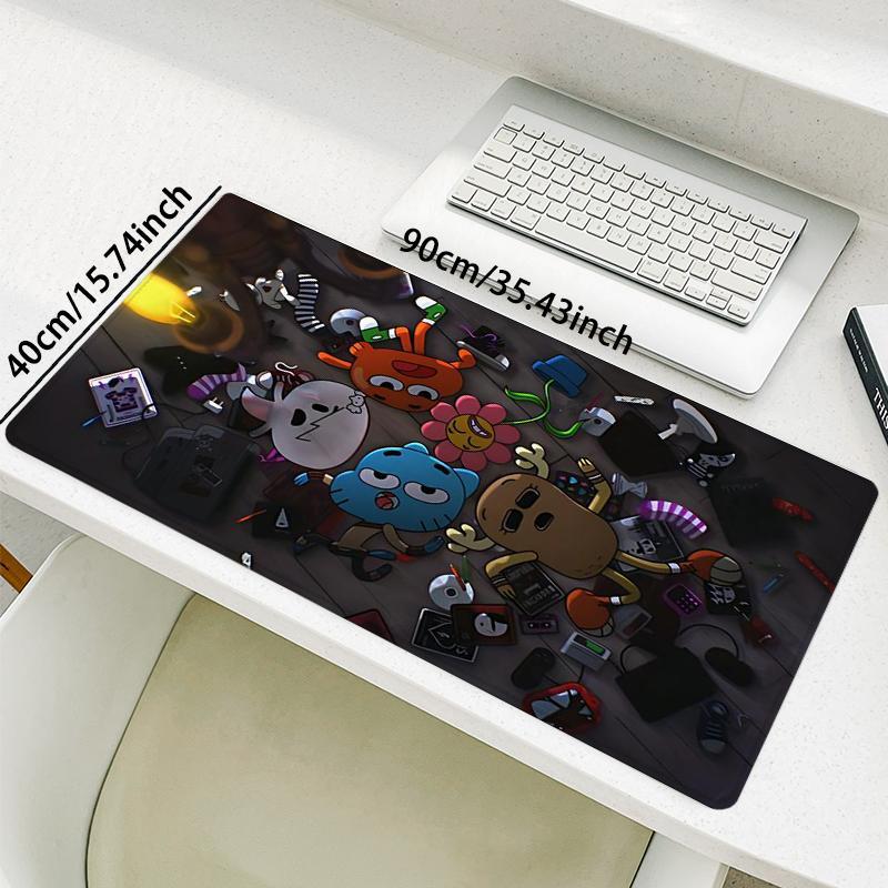 Cartoon Character Design Mouse Pad, Rectangle Gaming Mouse Pad, Non-Slip Mousepad, Office Desk Keyboard Mouse Mat for Home Office Game Room Desk