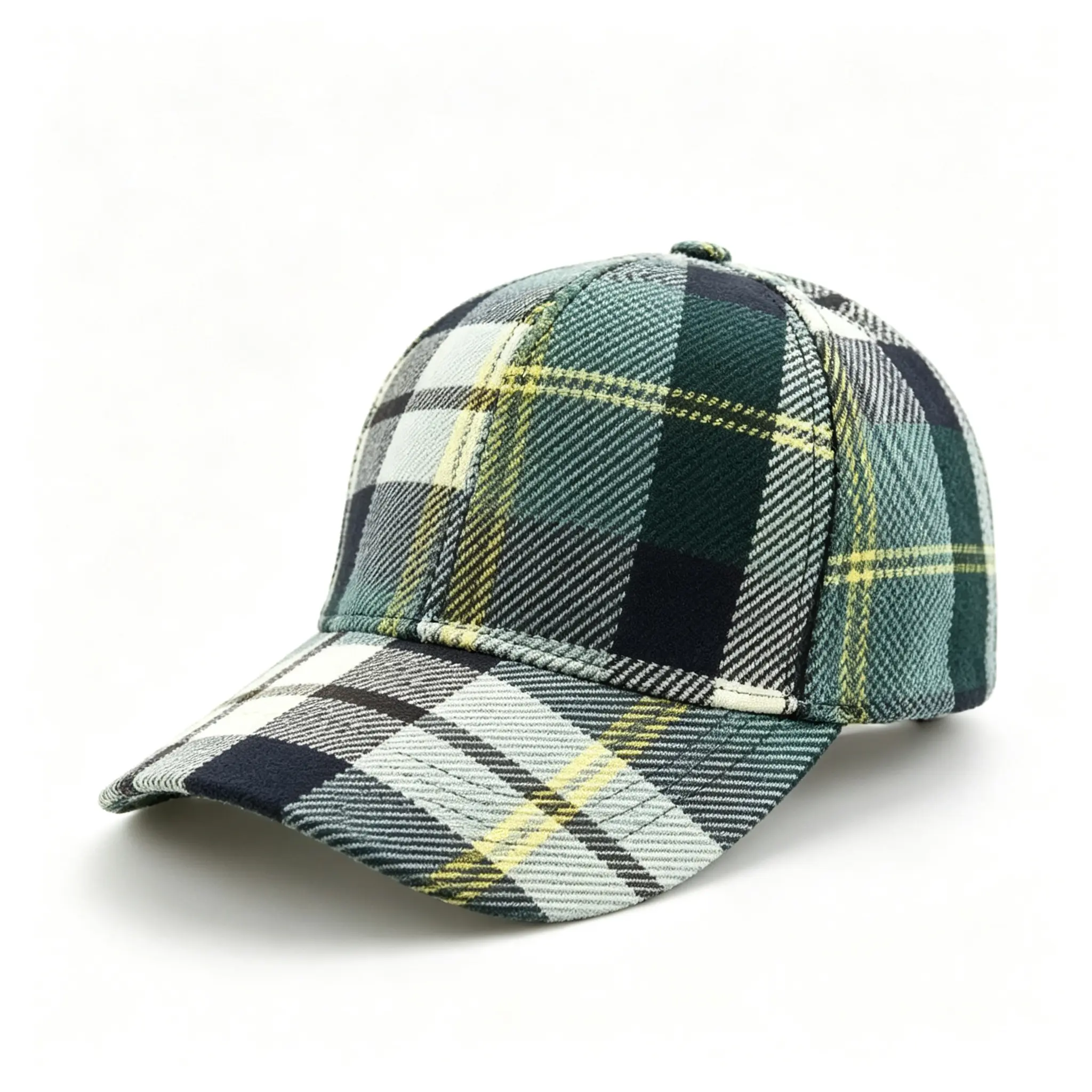 casual hat cap gorras British Plaid Baseball Cap for Women Men Classic Checkered Pattern Casual Curved Brim Everyday Wear Vintage Streetwear Headwear for Travel Shopping Outdoor Activities Photography Four‑Season Outfit