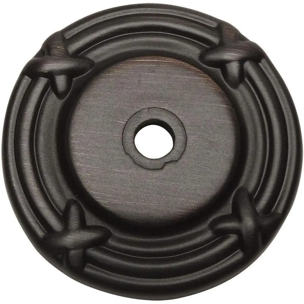 10 Pack 9468ORB Oil Rubbed Bronze Cabinet Hardware Knob Backplate