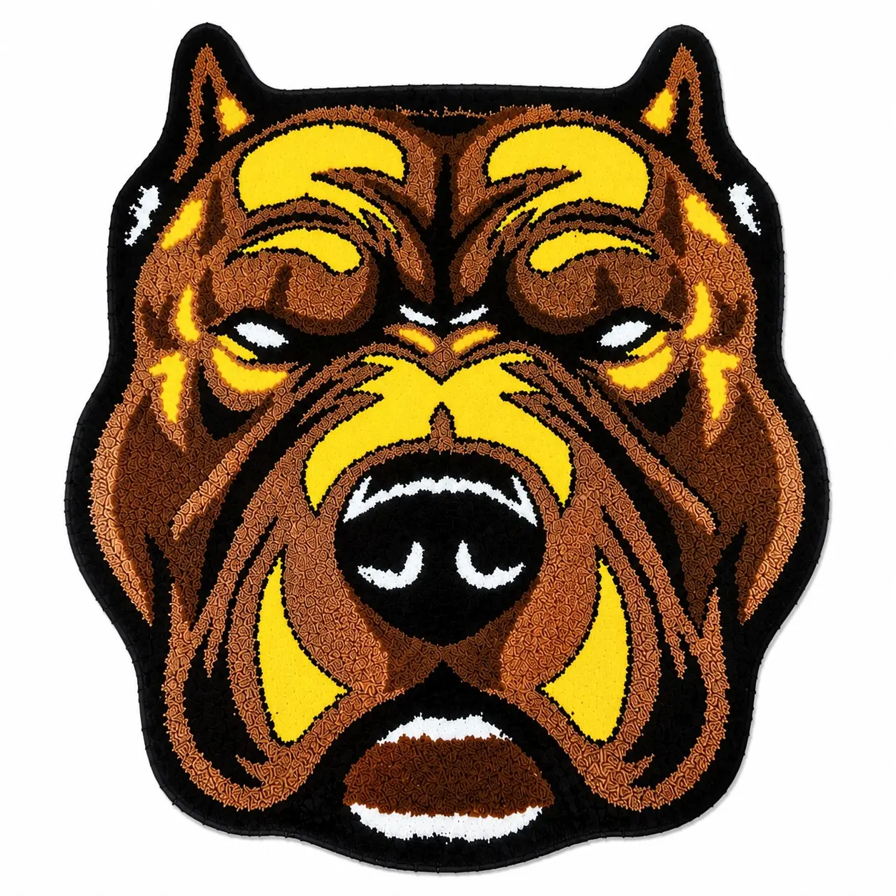 Pitbull Dog Head Tufted Rug Animal Area Carpet Non Slip Floor Mat for Bedroom Living Room Pet Lover Decor