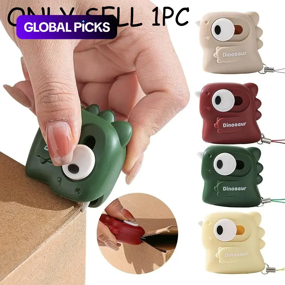 Small Dinosaur Ceramic Box Cutter Knife, Magnetic Mini Portable Craft Knife, Paper Box Opener, Safe Non-Slip Design, Paper Cutters, Cardboard Cutter, Cutting Tool, Office Gadgets #GLOBAL PICKS