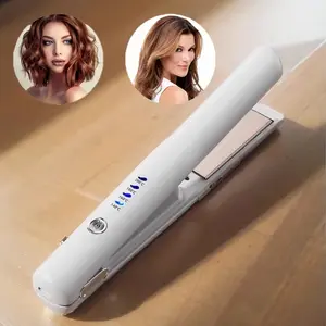 1pc Portable Cordless Hair Straightener, Wireless Hair Straightener, Mini USB Charging Clip with Ceramic Coating for Heat Styling Without Damage, Suitable for Curly and Straight Hair, Long Battery Life, Sleek Design, Durable Hair Tool, Lightweight