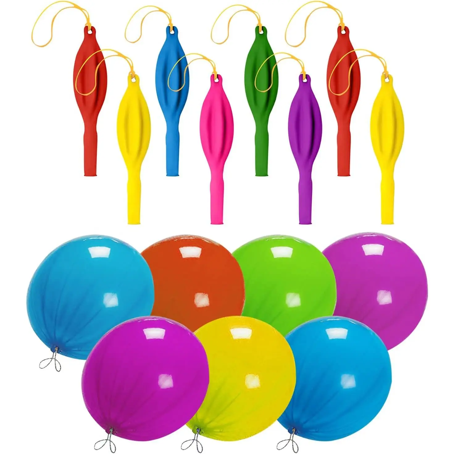 12 count Punch Balloons,  18 Inches Punching Balloons,  Color Neon Punch Balloon Party Favors For , Party, Wedding, Daily , Fun Balloons(12)