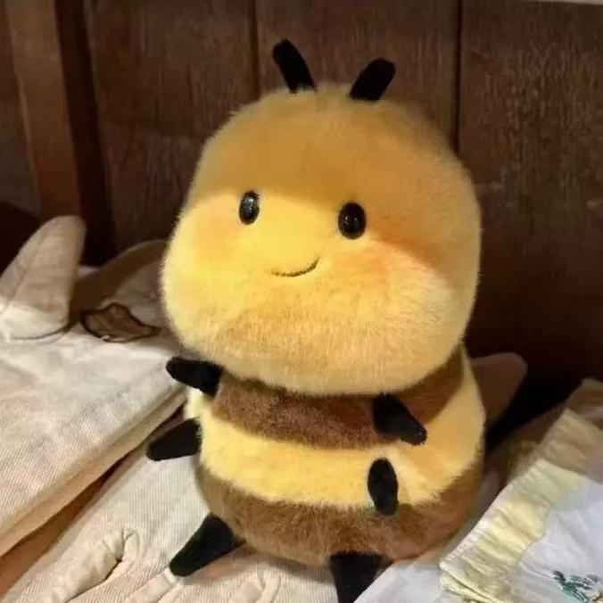 New Little Bee Plush Toy, Popular Cute Insect Doll, Stuffed Doll for Throwing and Catching in Vending Machines mini large