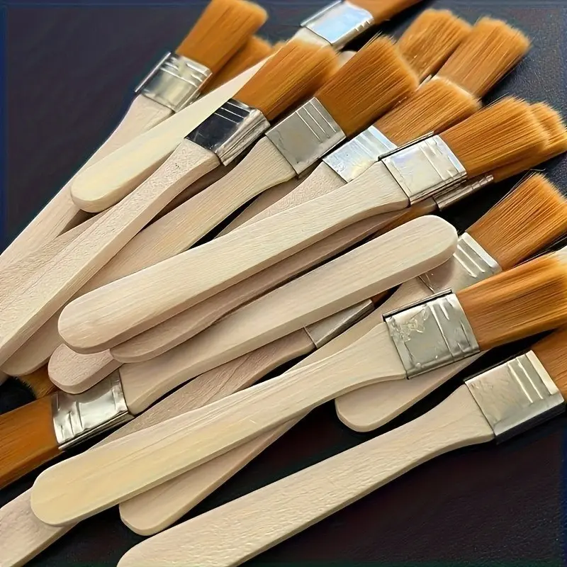18-Piece Mini Paint Brush Set for Wood, Professional Multi-Surface Painting Tools, Compact Brushes for Narrow Corners, Walls, Furniture Details
