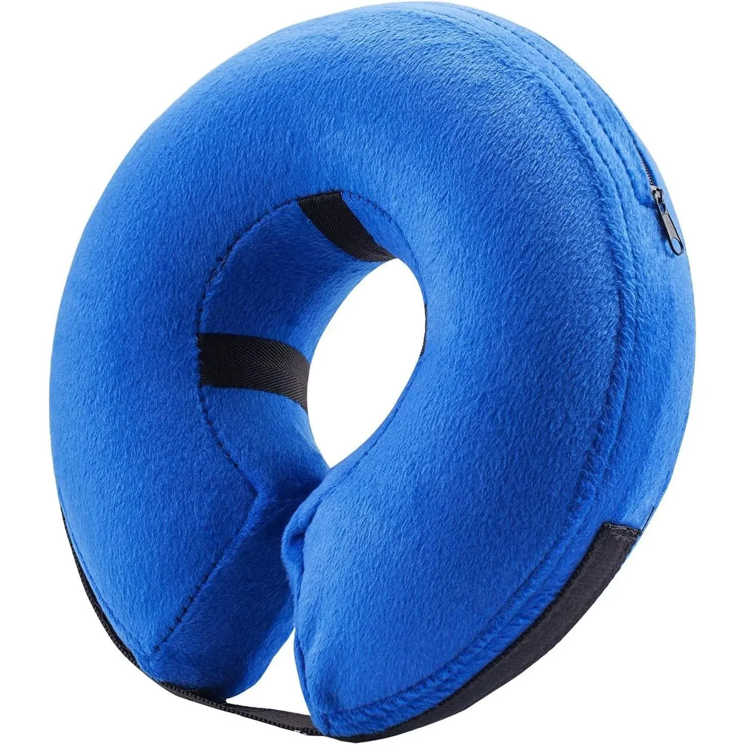 Inflatable Dog Cone Collar Alternative, Soft Dog Cone for Small Medium Large Dogs and Cats, Neck Recovery ECollar Donut Collar After Surgery (Medium, Blue)