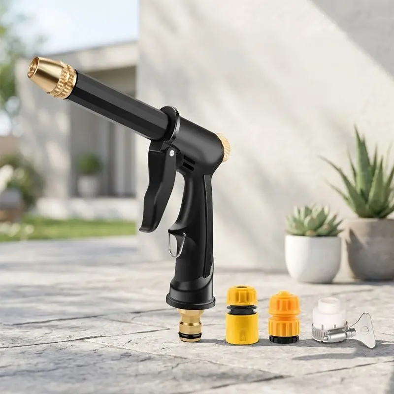 🚿 High Pressure Garden Hose Nozzle Sprayer Set