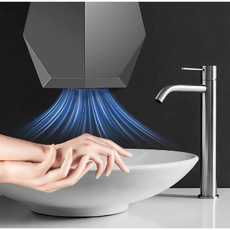 Fully automatic sensor hand dryer, commercial compact warm air hand dryer, American standard plug 110V, 1000W, suitable for home/business bathrooms/hotels/guesthouses/homestays