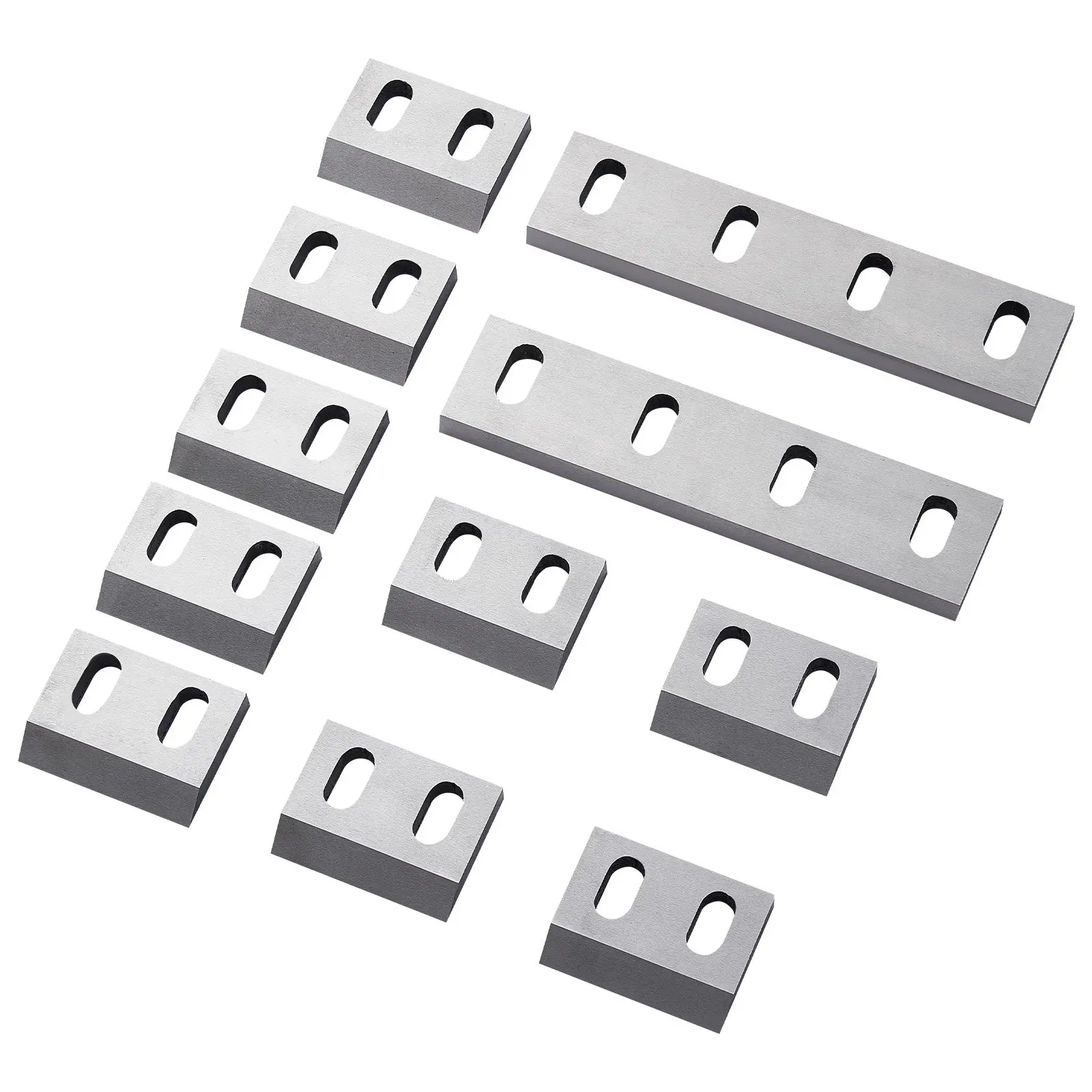 VEVOR Shredder Blades, Alloy Steel Shredder Machine Blade Kit with 9 Rotating and 2 Fixed Blades, High-Hardness SKD-11 Blade, Compatible with Model 300 Plastic Grinder, for ABS, PP, PVC & Nylon