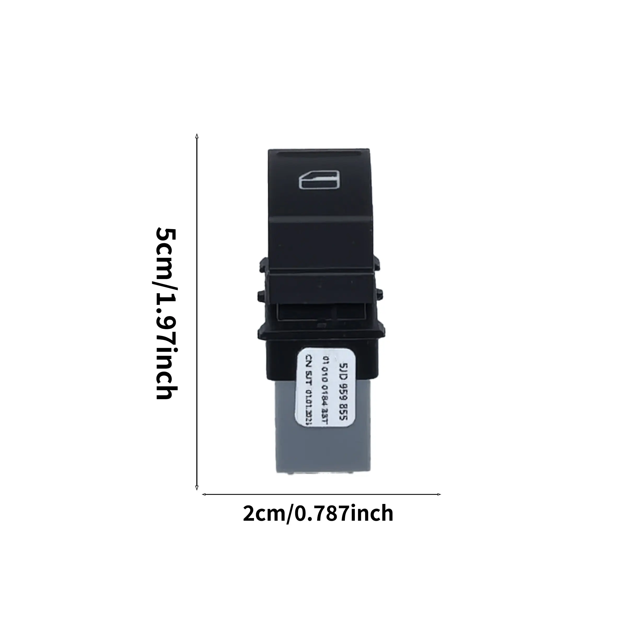 Skoda Fabia Superb Glass Lift Switch Assembly, Replacement Part for 2007-2015 Models, Cost-Effective Car Accessories, No Battery Included