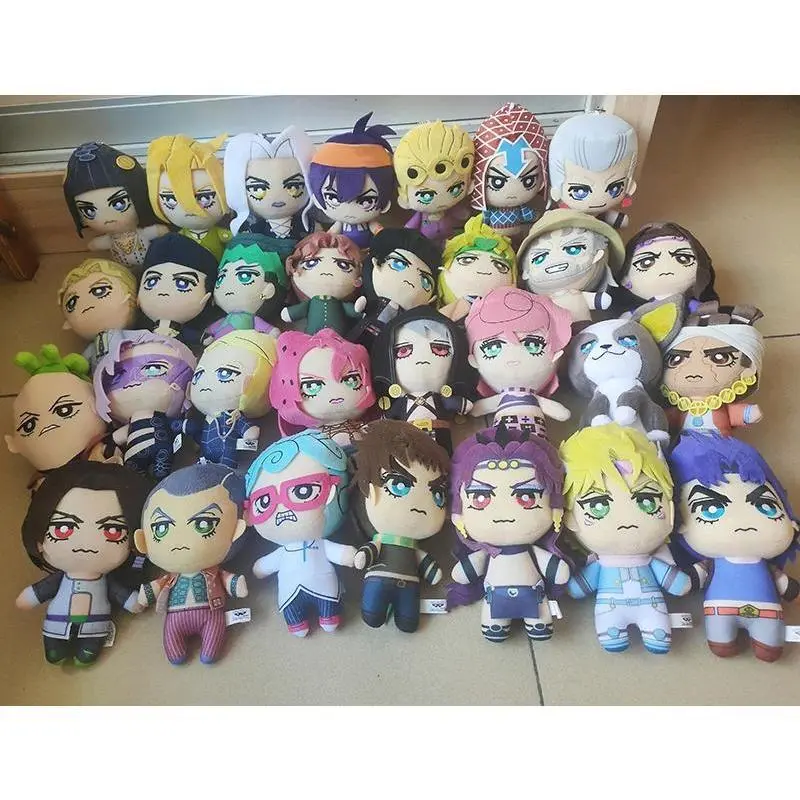 NEW JoJos Bizarre Adventure Golden Wind Cloth Stuffed Toys - Giorno, Narancia, Mista Plush Dolls, 7 Days