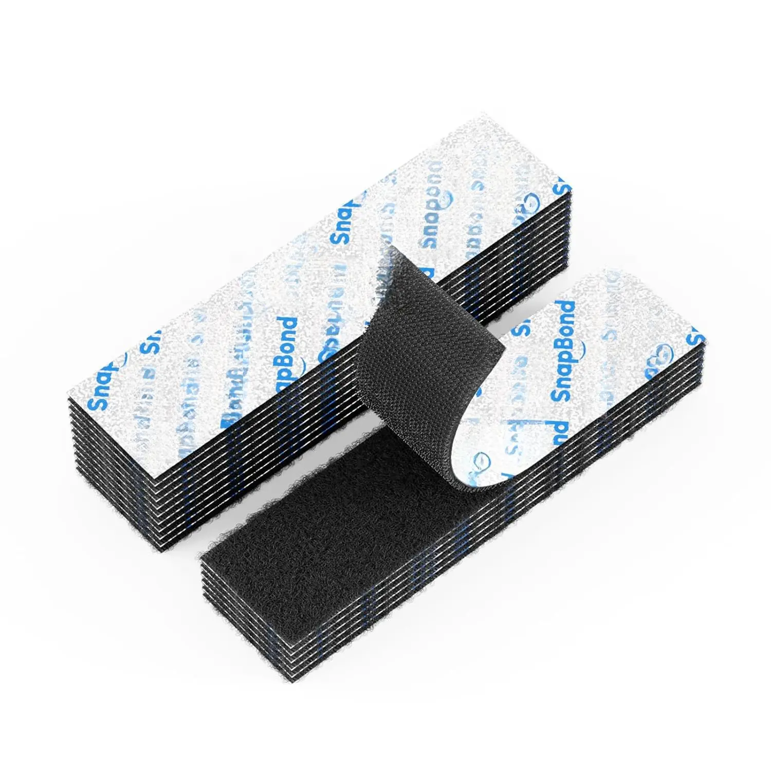 16 Sets 1x4 Inch Industrial-Grade Hook and Loop Strips with Adhesive,  Double Sided Sticky Tape,  Adhesive Mounting Strips for  Office School DIY Craft Use