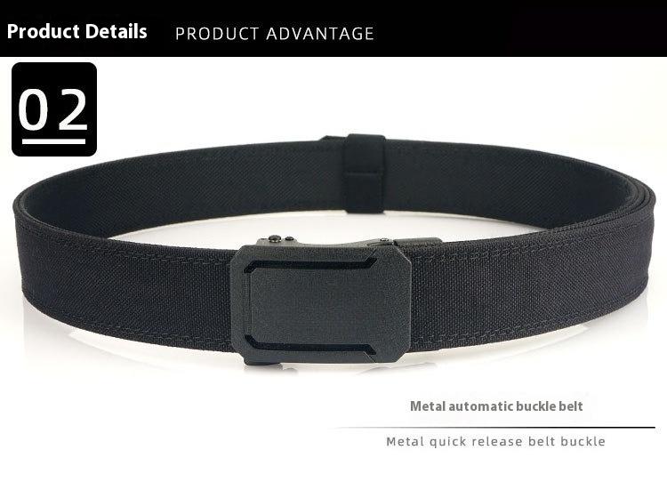 Belt 1.75" Stretch Ratchet Nylon Belt Reinforced Buckle Sport Belts CCW Belts, men's and women's tactical belt, outdoor hunting tactical belt, tactical automatic buckle men's belt