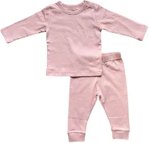 The Little R's Baby Organic Honeycomb Jacquard Baby Long Sleece 2pcs Set