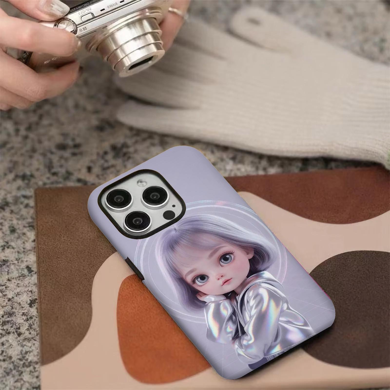 Holographic, jacket, glowing Soft And Hard Two-In-One Film Printed Full Pattern Case For IPhone 16 15 14 13 1211 Pro Max Plus Phone Case