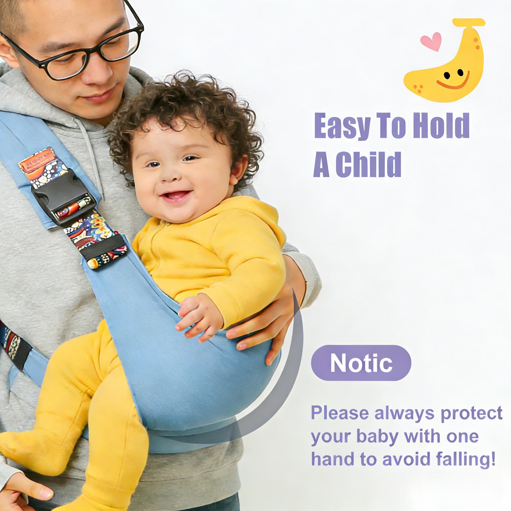 New Baby Toddler Sling Carrier with Non-Slip Hip Seat - Lightweight Portable for 10-30lbs Infants (6+ Months), Perfect Gift for Parents