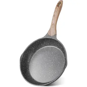 8 Inch Nonstick Frying Pan For Egg, Nonstick Omelette Skillet with Soft Touch Handle, All Stove Induction Compatible