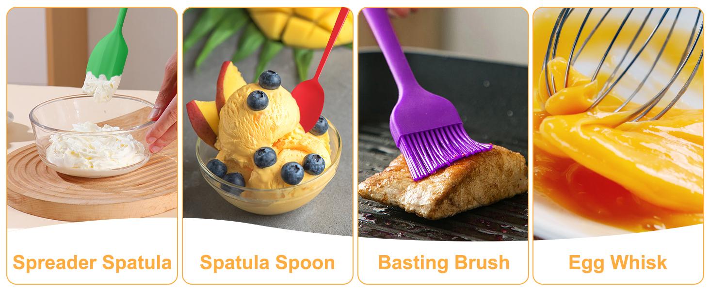 Mixing Bowls with Lids Set, 7 PCS Stainless Steel Mixing Bowls with 3 Grater Attachments, Size 4.5, 4, 3.5, 2.1, 1.5, 1.1, 0.7QT, Ideal for Kitchen Cooking Baking & Serving