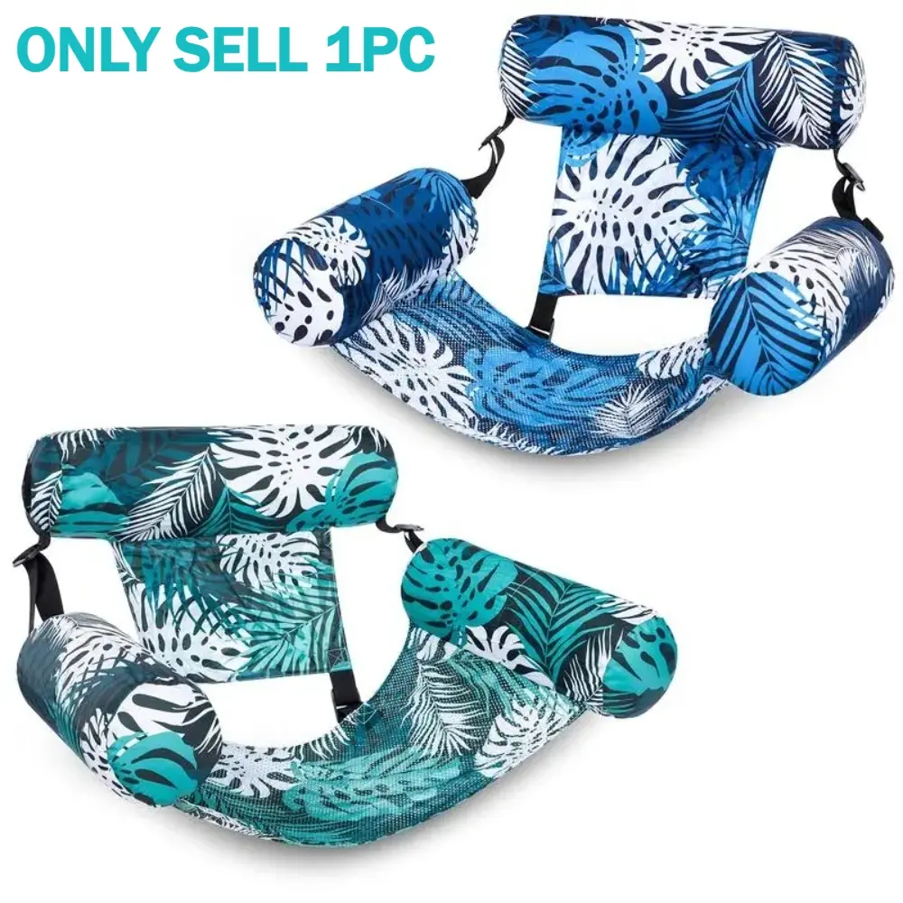 Inflatable Pool Floats for Adults, Pool Floaties, Blow-Up Floating Lounge Chair, Heavy Duty Pool Noodles, for Party, Summer Beach & Lake Fun