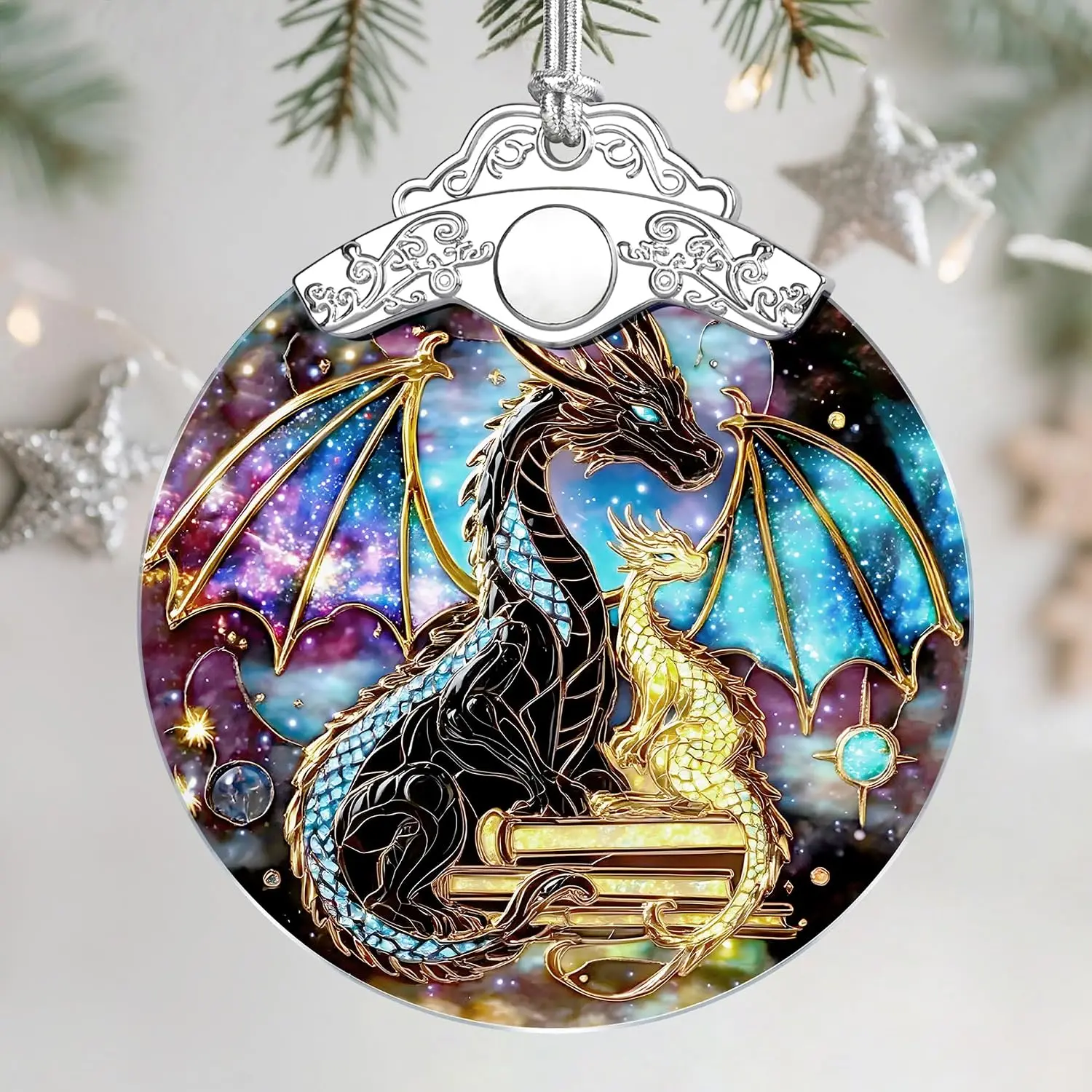 Christmas Ornaments – Dragon Ornaments for Christmas Tree, Xmas Decorations, Holiday Decor, Ideal Gifts for Dragon Lover, Holiday Present & Xmas ,  Gifts for Neighbor,  and Family