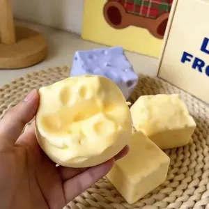 1pc Large Size Cheese Squishy Toy, Handmade Square Soft Squishy Toy Filled With Petroleum Jelly Or Flour, Non-Rebounding, Malleable Cheese Squishy Toy, Suitable For Teenagers And Adults To Relieve Stress, Soft Squishy Toy, Birthday Gift, Holiday Gift