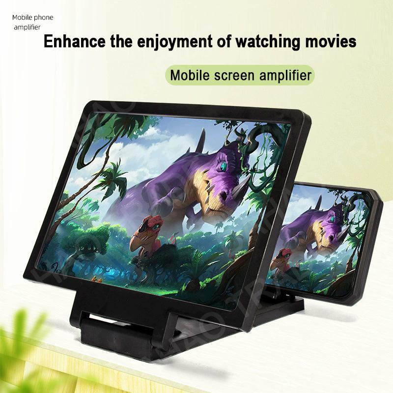 NEW 3D Screen Amplifier Mobile Phone HD Screen Video Glass Stand Magnifier Enlarged Screen Phone Stand Bracket