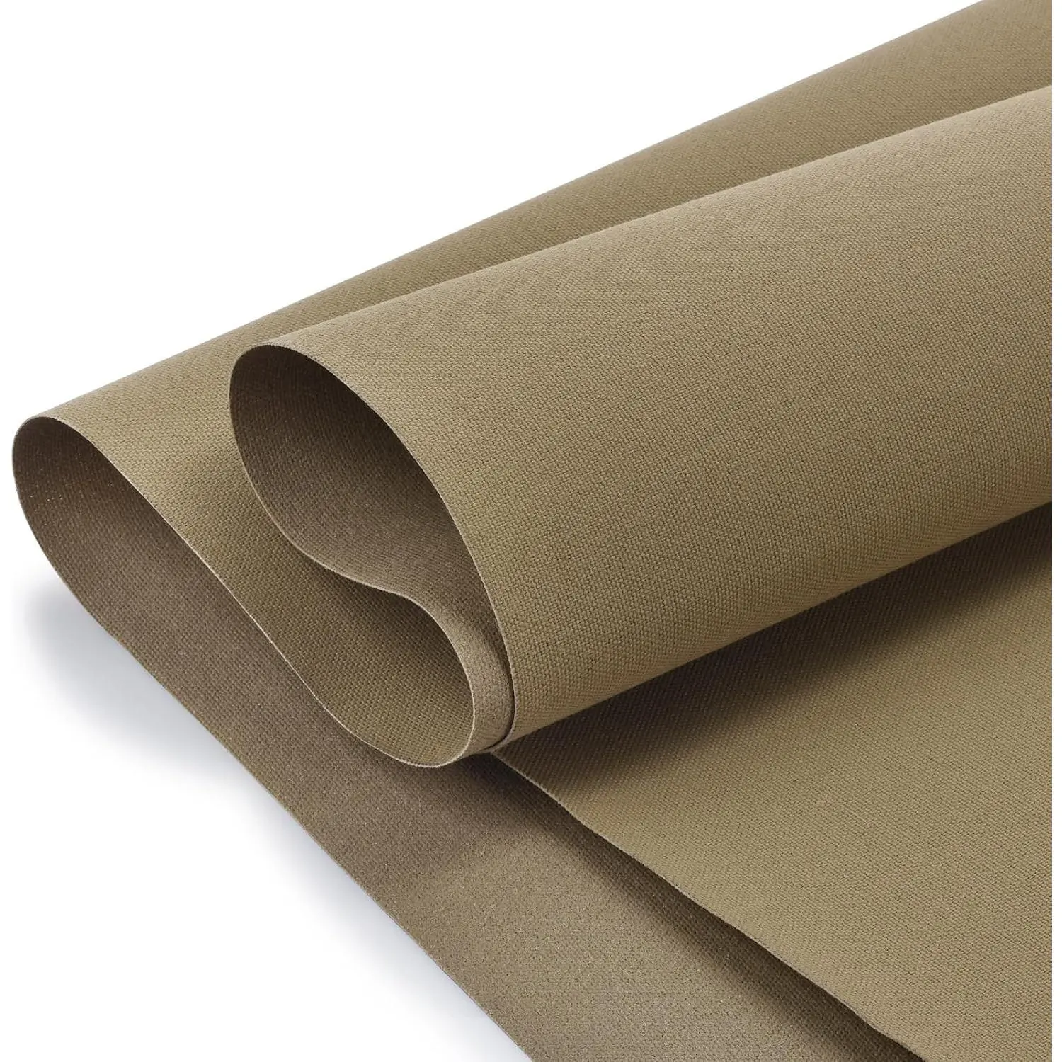 Waterproof 600D Canvas Fabric, 58" Wide Durable Water Resistant Polyester Upholstery Material for Indoor Outdoor Furniture Cover Cushion Home Awning Tent, 1 Yard Khakil