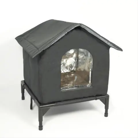 Outdoor Winter Cat Kennel and House, Enclosed Enclosure, Waterproof and Weather-Resistant Cat Kennel, Easy-to-Wash Cat House for Pets, Reliable Protection, Spacious, Soft Sided Kennel, Kitten House
