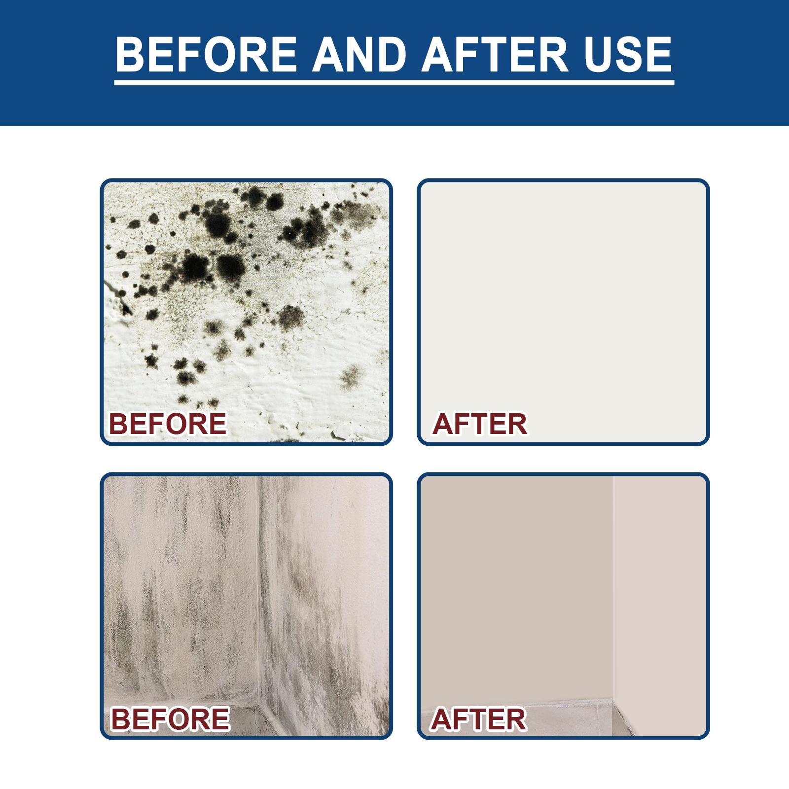 2PCS Jaysuing Mold Remover Spray, Ceiling Bathroom Tile Wall Multi-Effect Cleaning Decontamination And Mildew Removal Spray