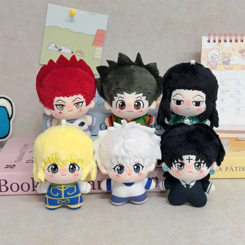 Hunter x Hunter Anime Plush Keychain 10cm Chibi Doll Killua Hisoka Cute Fluffy Bag Pendant