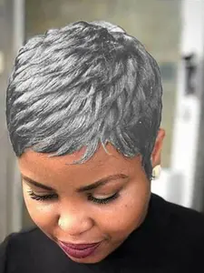 Short Pixie Cut Wigs, Synthetic Wigs, Wavy Layered Hair Extensions, Stylish Short Wigs for Women, Perfect for Daily Wear & Special Occasions