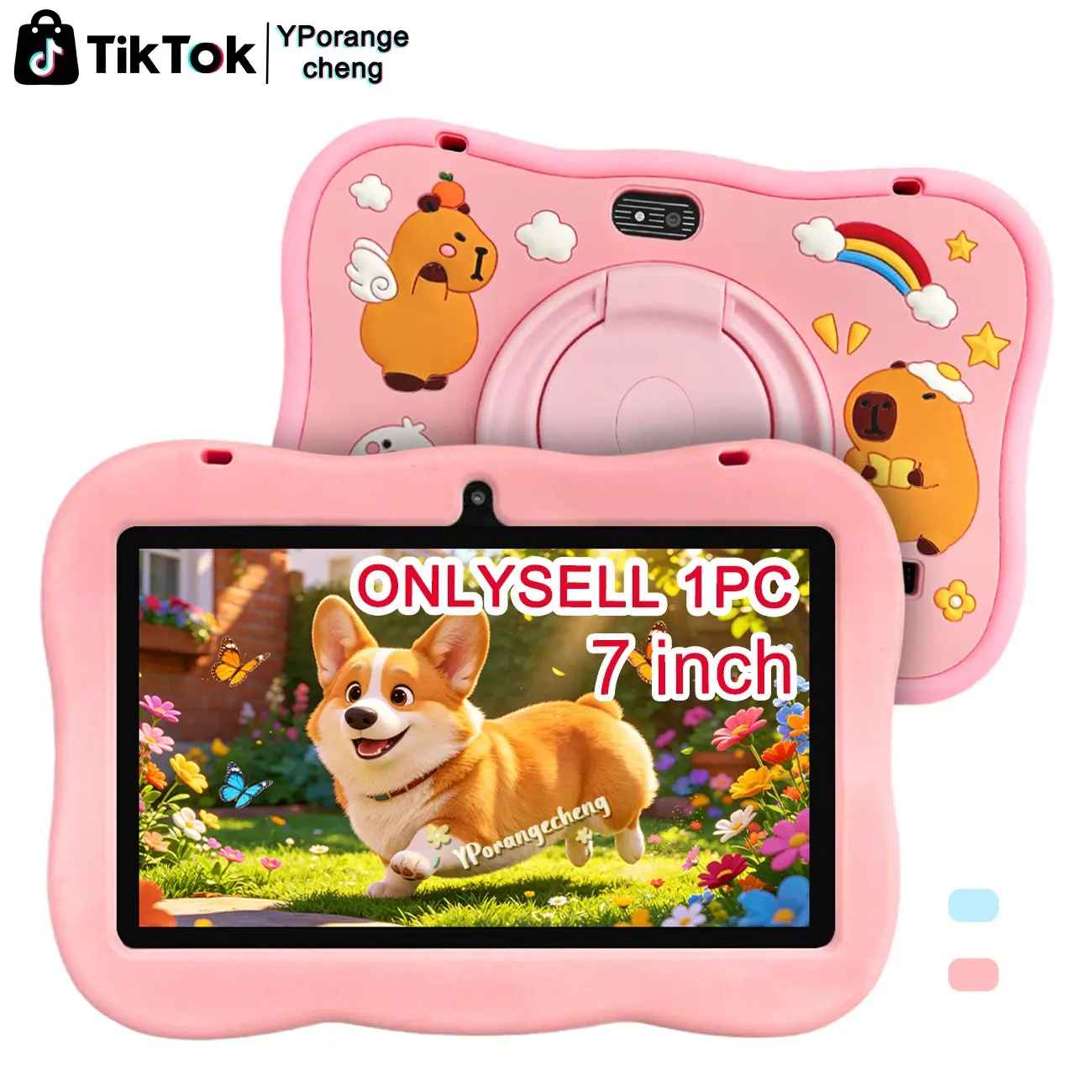 Kids Tablet 7 Inch, 32GB Toddler Tablet with Dual Camera, Parental Control, WiFi, Gms, Youtube, Netflix, Android Learning Software