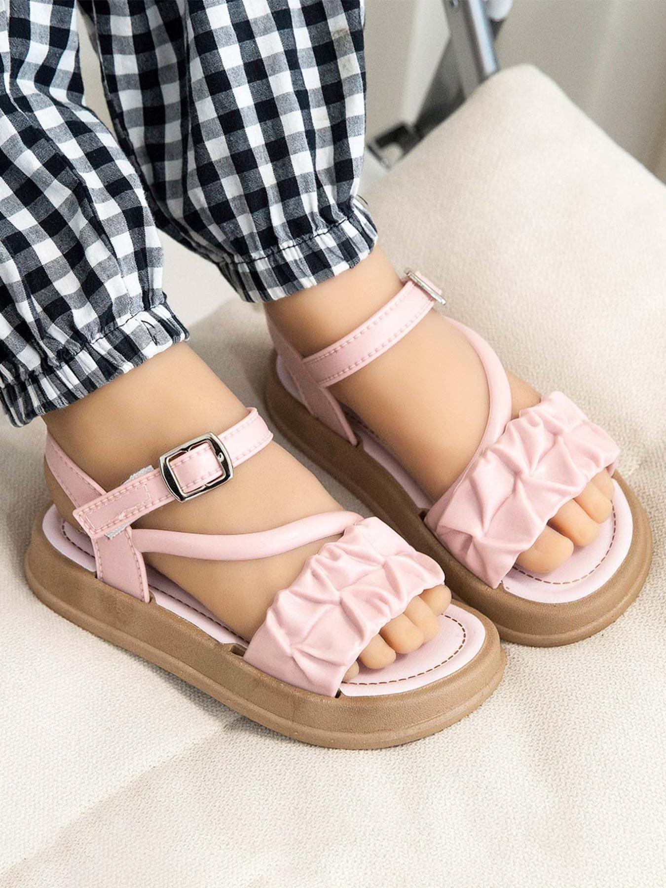 Comfortable Girls' Shoes, Fashion Design, Lightweight Breathable Daily Wear, Ideal Gift for Young Women, Spring Summer Durable Footwear, Two Strap Sandals