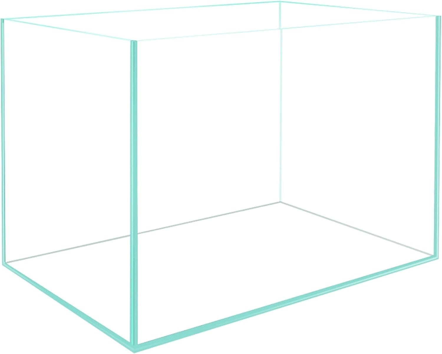 Small Nano Rimless Clear Glass Fish Tank 11 Gallon 7.8x5.5x5.9 Inch Betta Tank for Small Fish