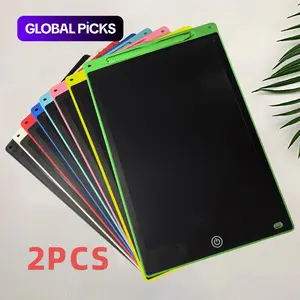 LCD Writing Board, Digital Writing Tablet, Digital Drawing Pad, 2 Counts Reusable Electronic Drawing Boards with Stylus, Educational Toy and Gift for Boys and Girls #GLOBAL PICKS