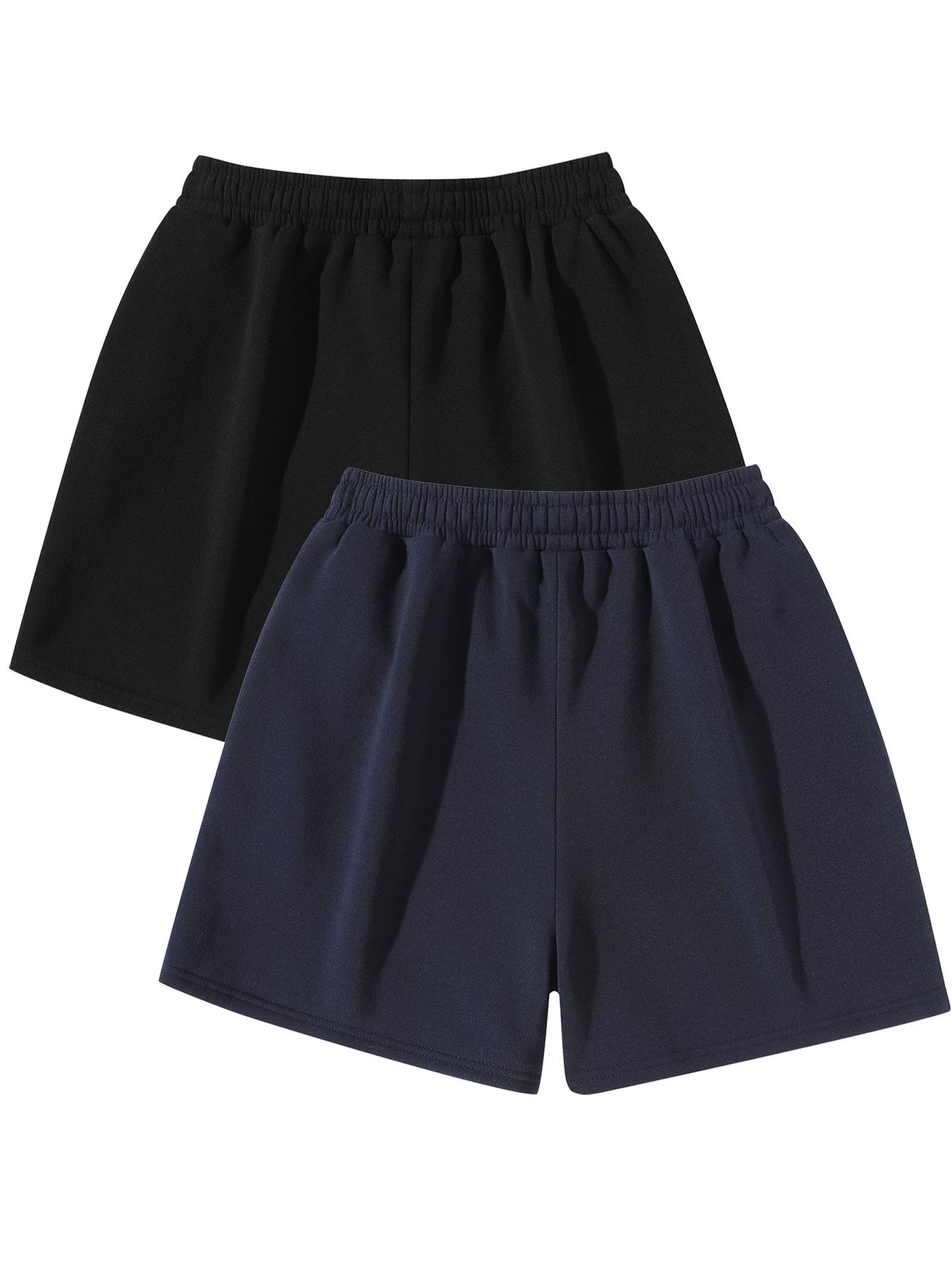 Men's Solid Color Drawstring Waist Shorts, Regular Fit Casual Comfy Breathable Shorts for Daily Wear, Men's Bottoms for All Seasons, Everyday Short Shorts, Homewear, Loungewear