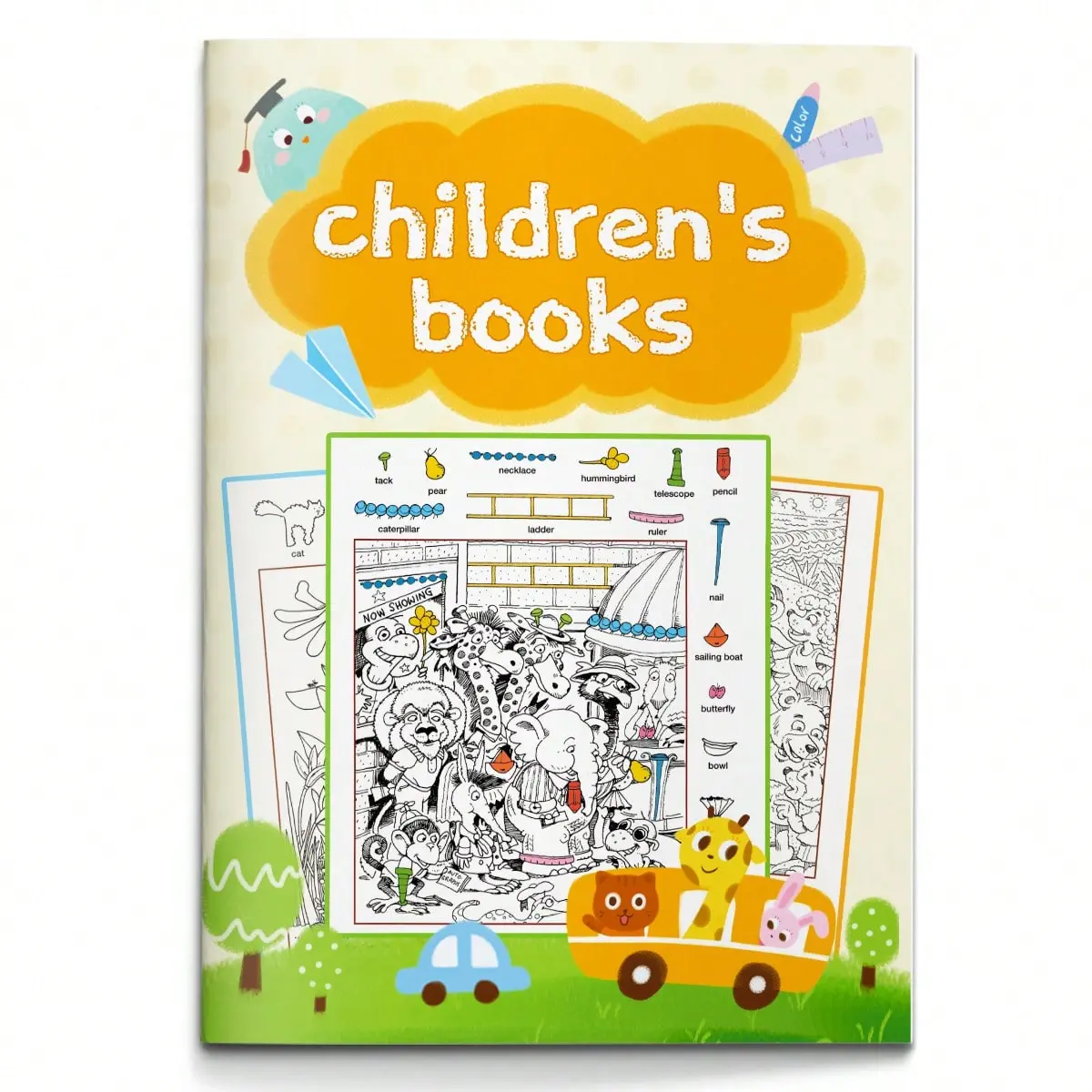 Hidden Objects Activity Book – Search-and-Find Picture Puzzles to Spot Concealed Items, Detailed Scenes with Item Lists, Builds Observation, Focus and Visual Scanning Skills, Fun Practice for Quiet Time