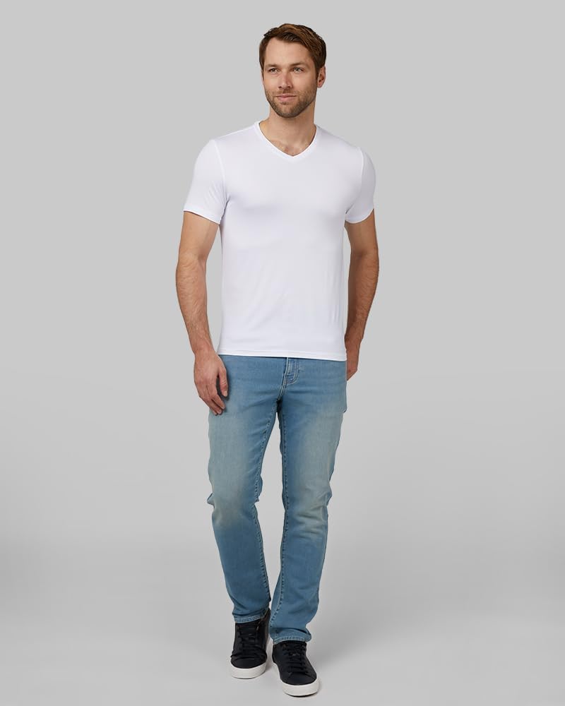 Men's Cool Classic Vneck T-Shirt |       Anti-Odor |       4-Way Stretch |       Moisture Wicking