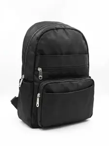 Multi-Pocket Nylon Small Backpack, Wide Padded Strap, No Stress Shoulder, Large Main Compartment, Daypack for Daily Use